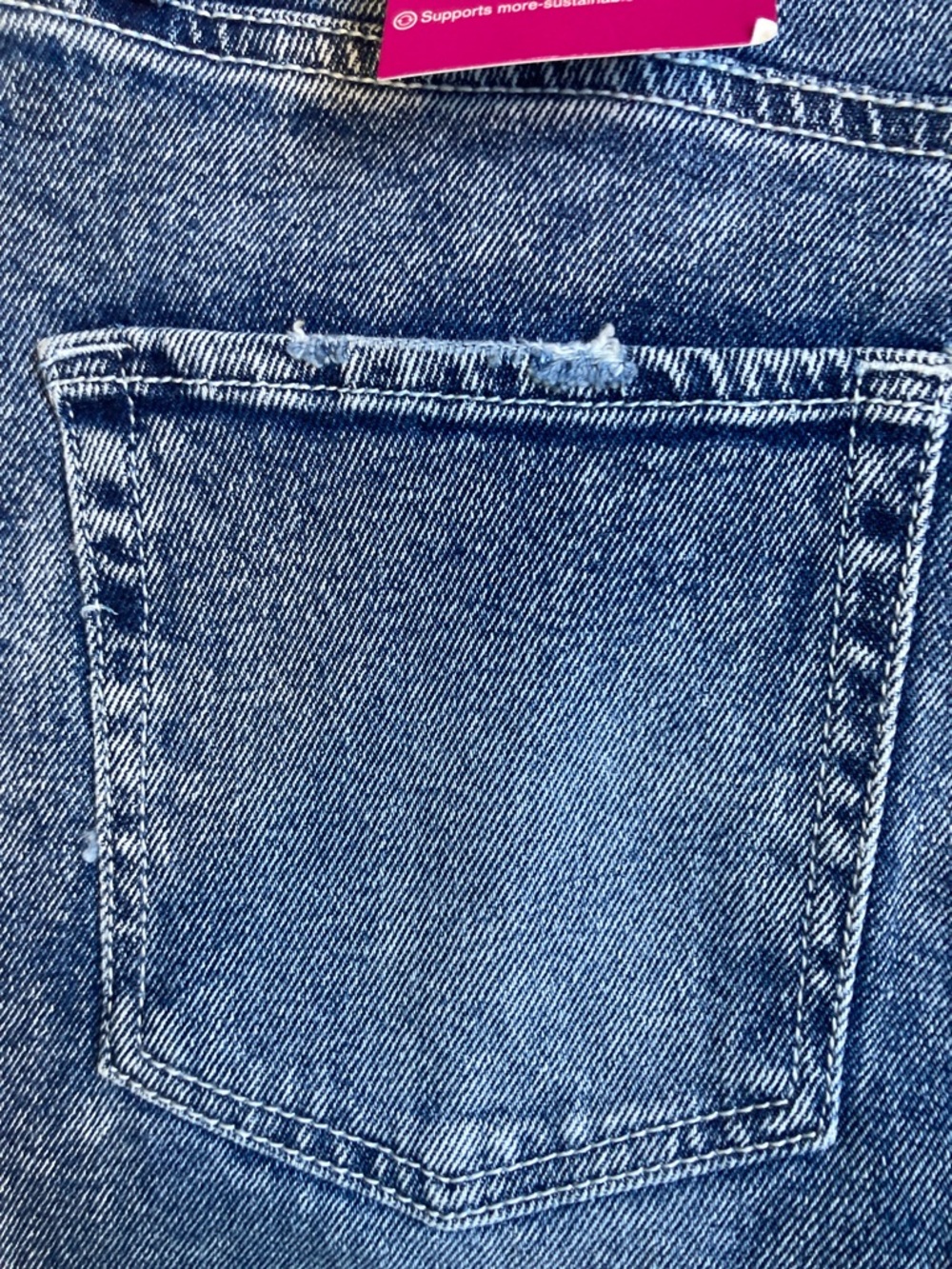 SO Dad jean super high rise jean distressed boho retro patches size 5 / 27 - Picture 16 of 17